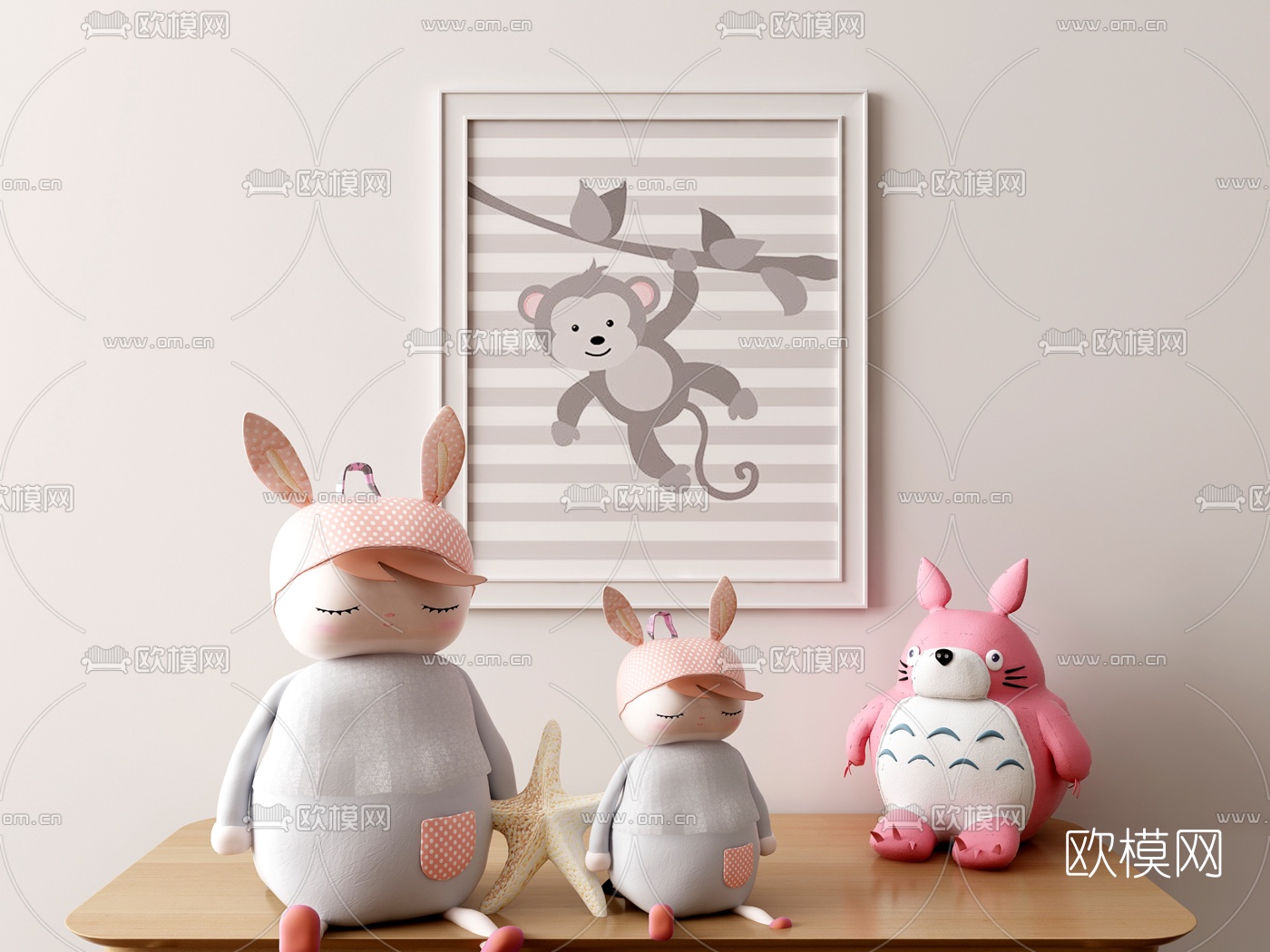 现代网红儿童玩具摆件3d模型