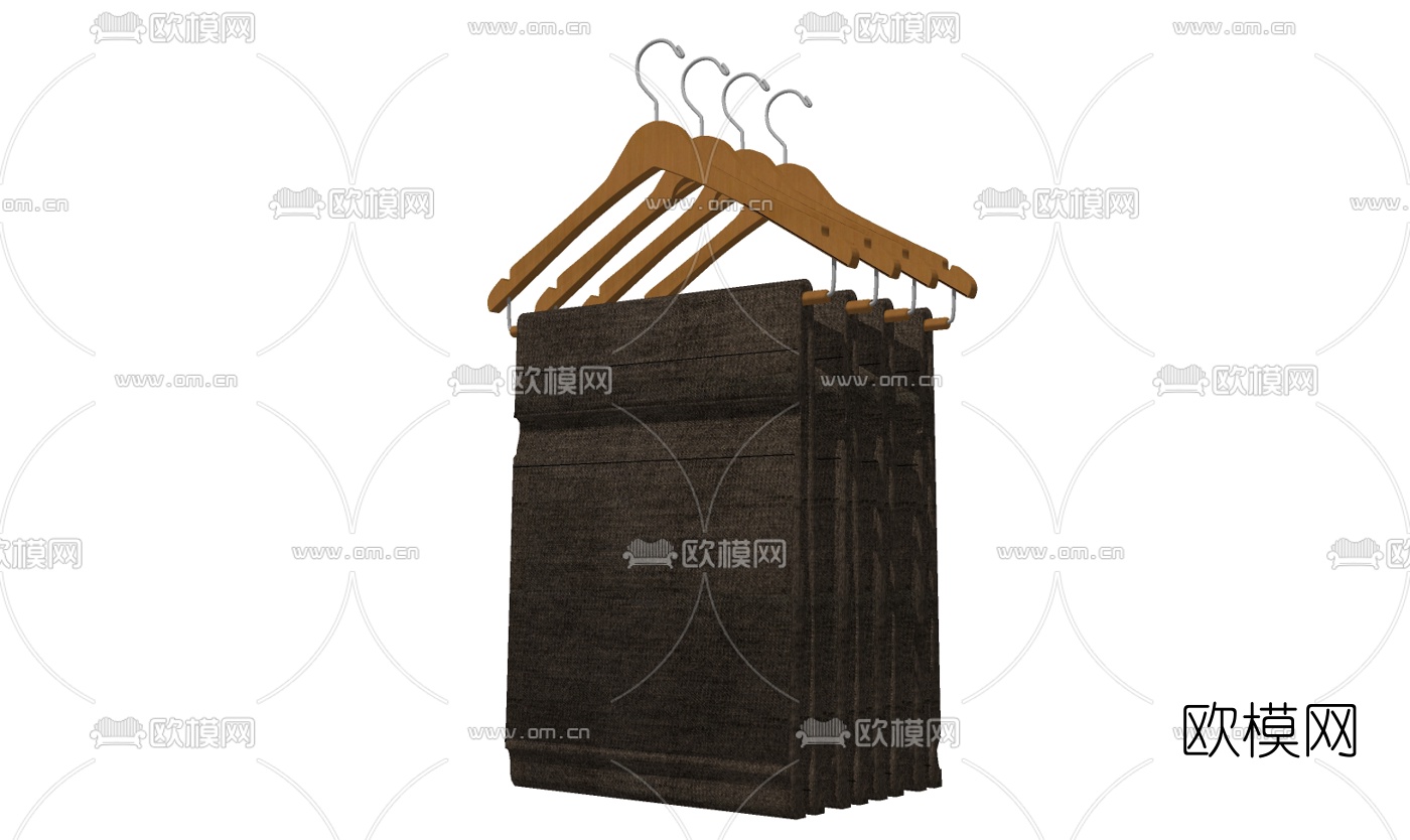 现代衣架毛巾免费su模型下载