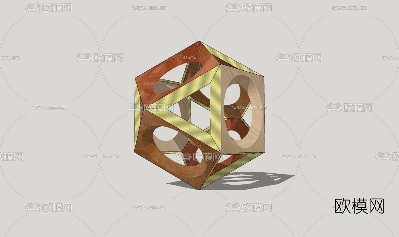 现代雕塑免费su模型下载