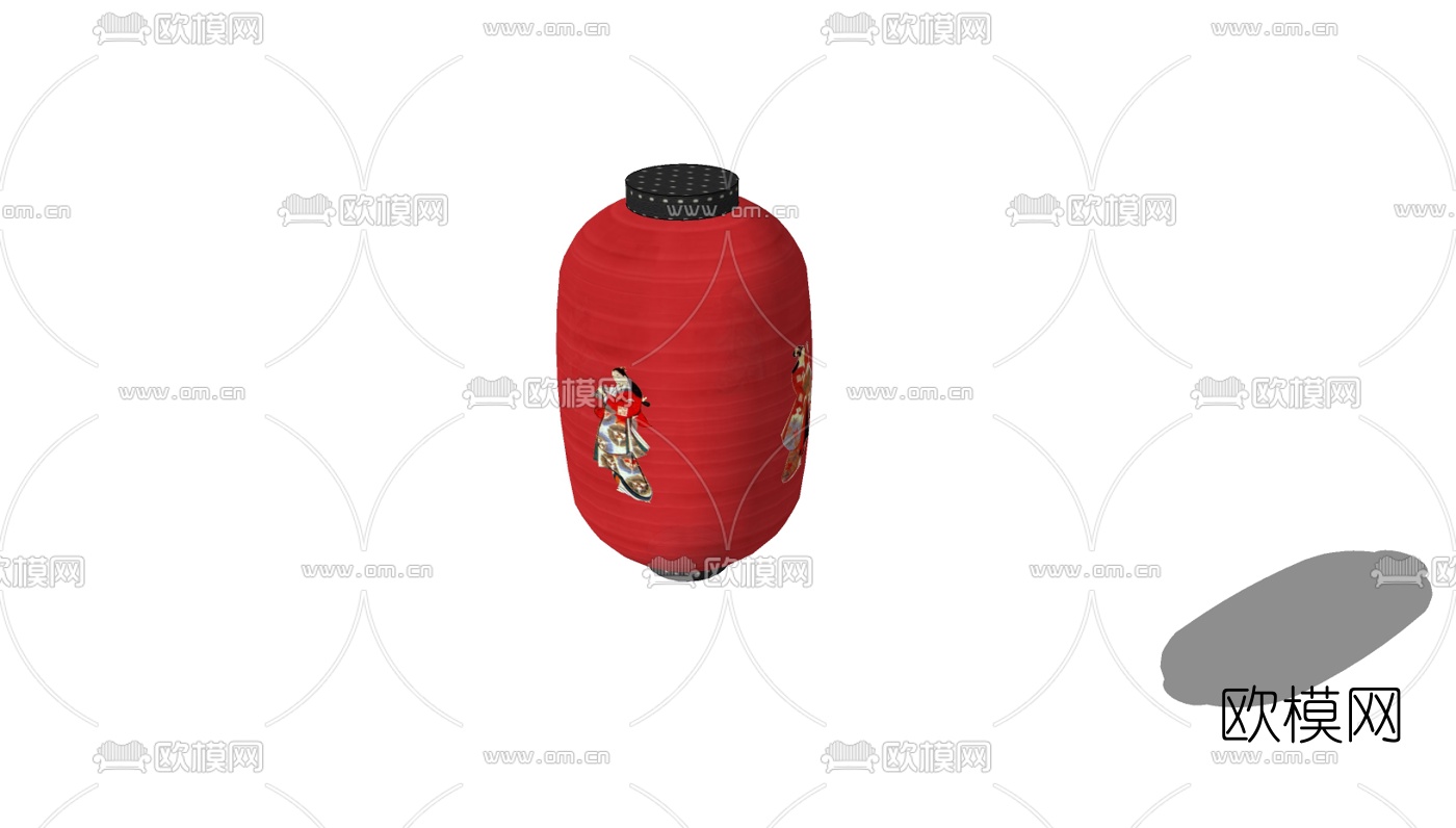日式灯笼免费su模型下载