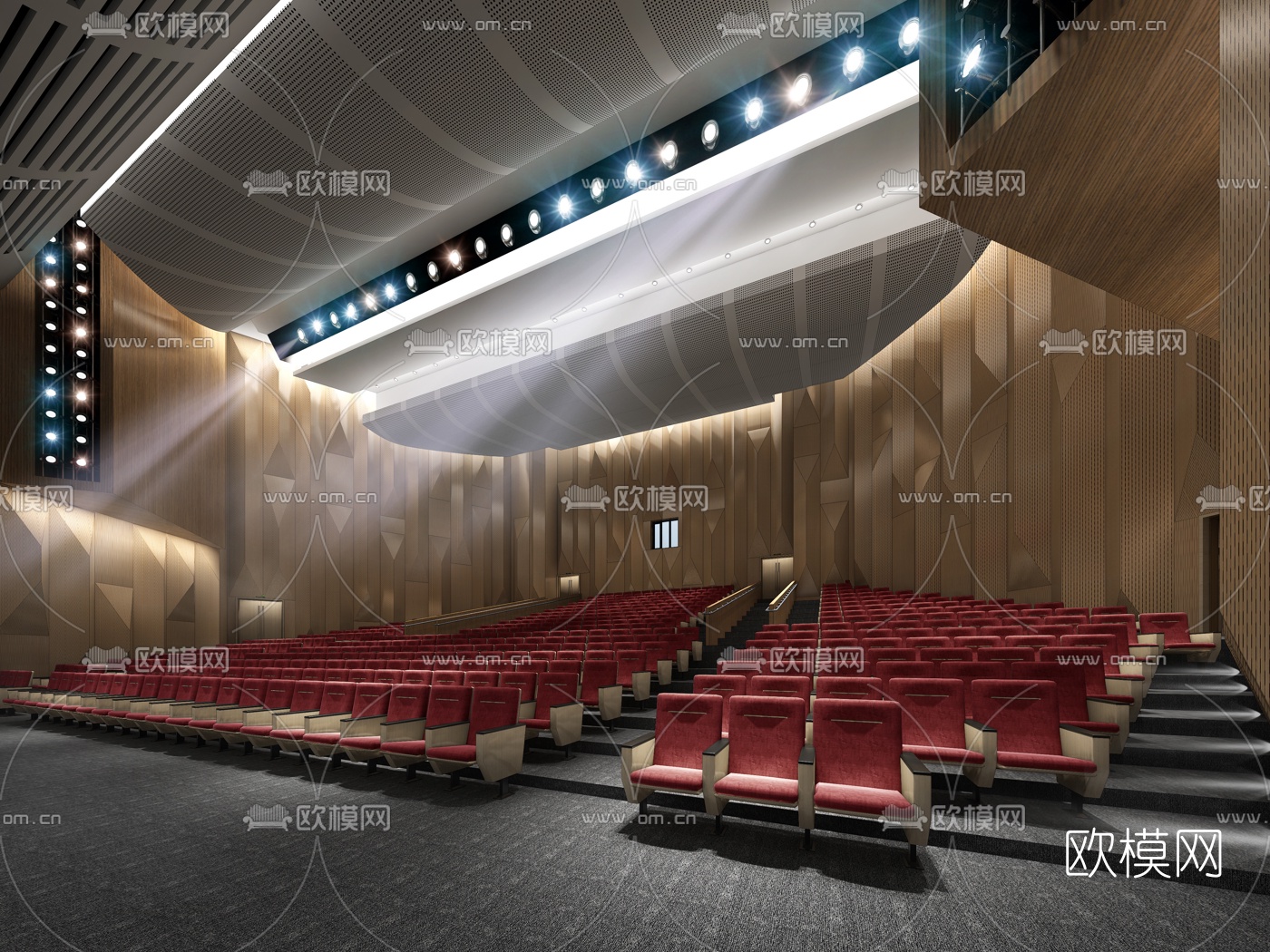 现代剧院3d模型