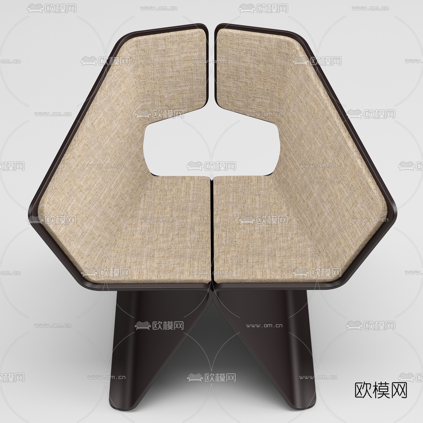 北欧创意单椅3d模型