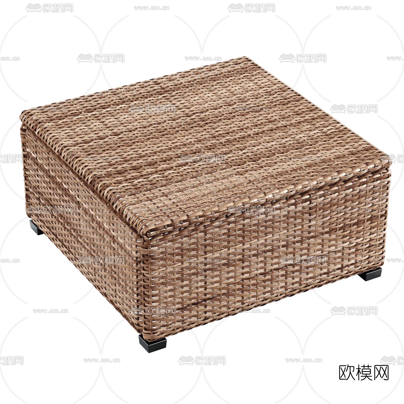 宜家 藤编凳子3d模型