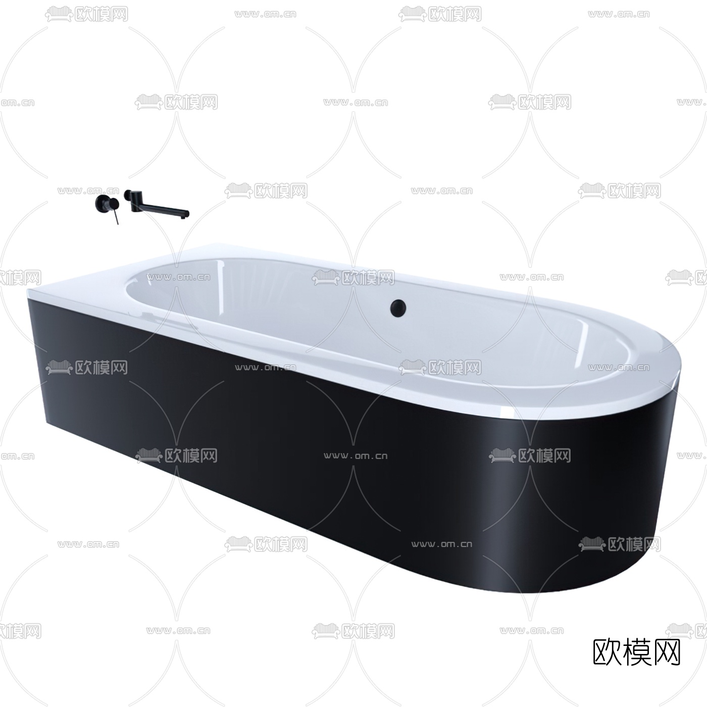 现代浴缸3d模型
