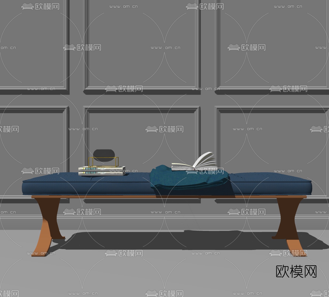 现代金属皮革脚踏su模型下载