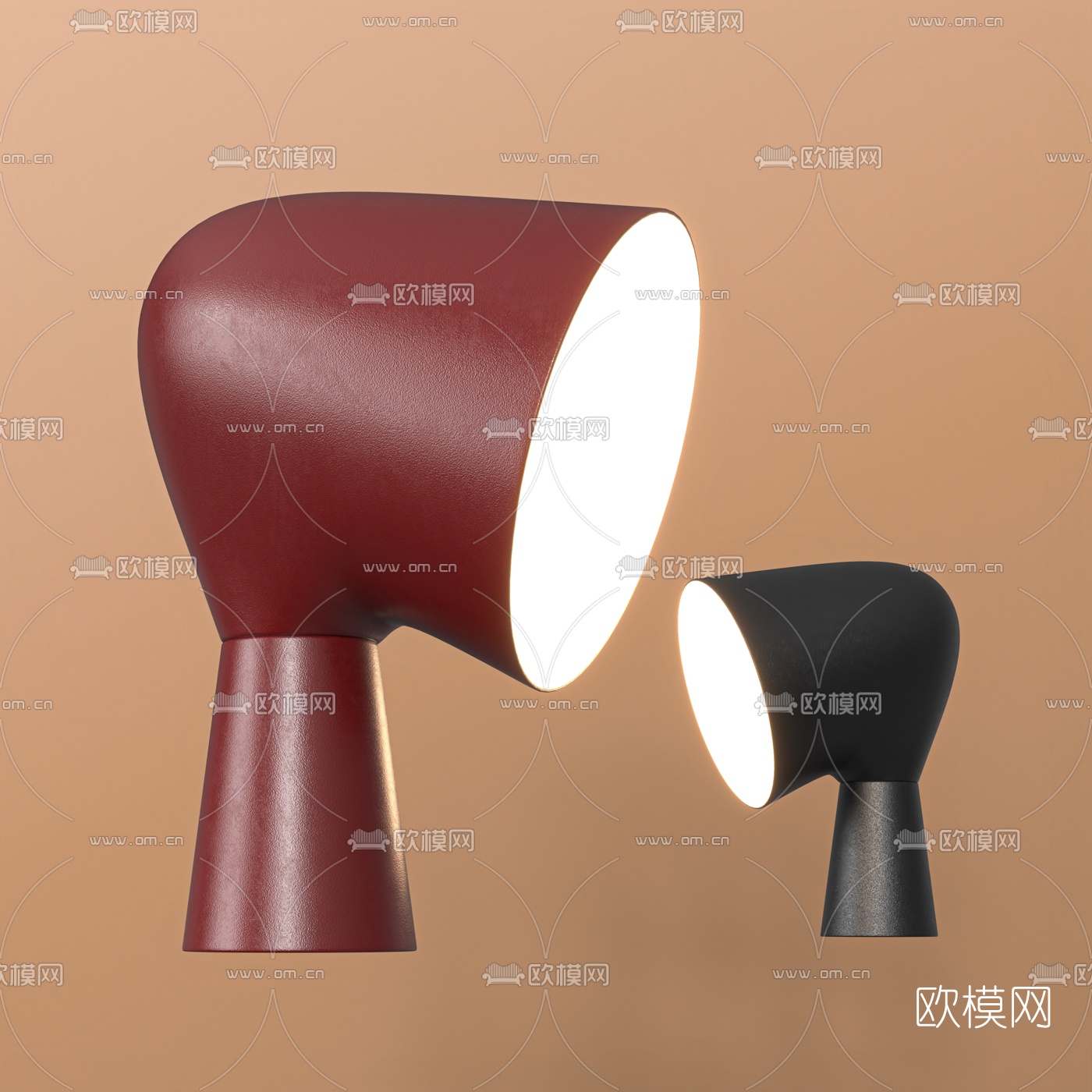 现代时尚台灯3d模型下载