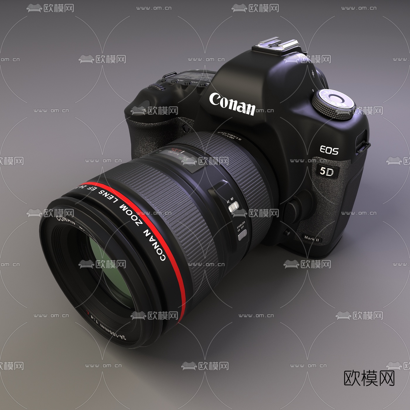 现代单反相机3d模型
