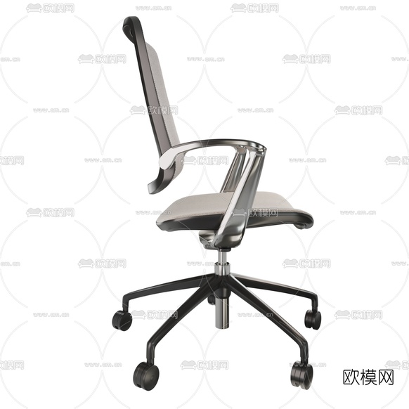 现代办公职员椅3d模型下载(渲染图3)