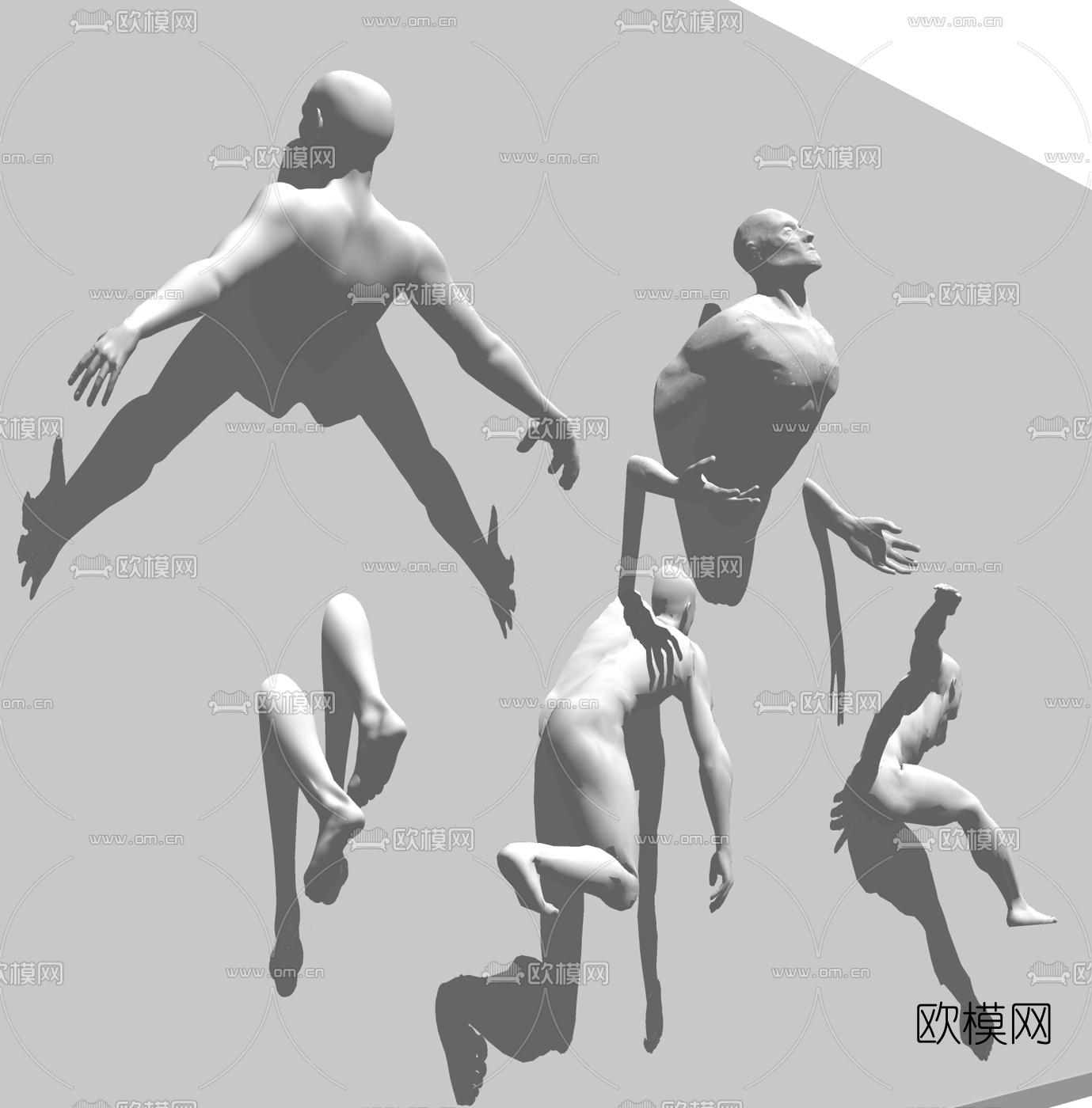 现代遇难者雕塑su模型下载