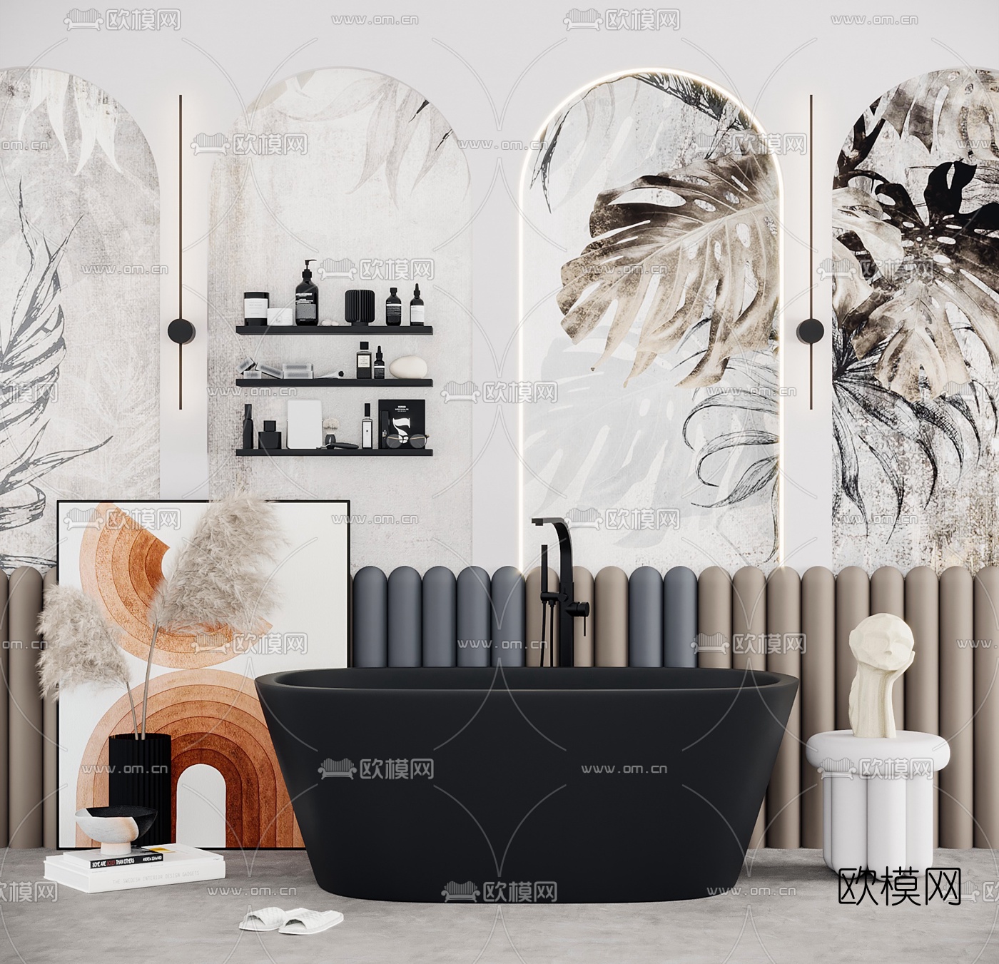 现代浴缸3d模型