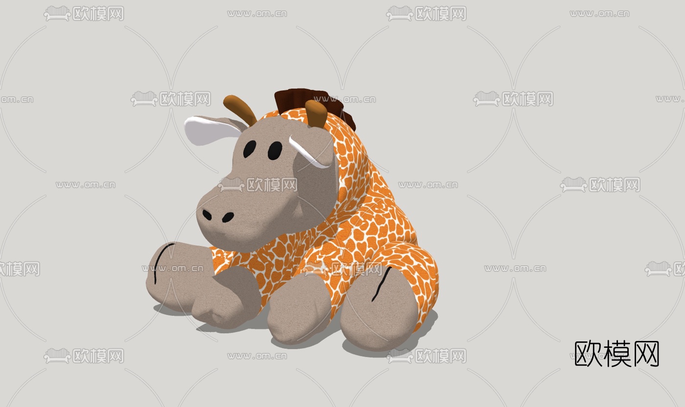 现代布偶玩具免费su模型下载