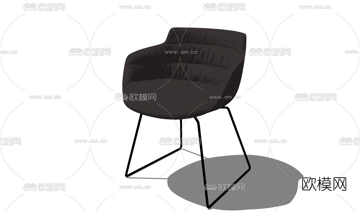 现代单椅免费su模型下载