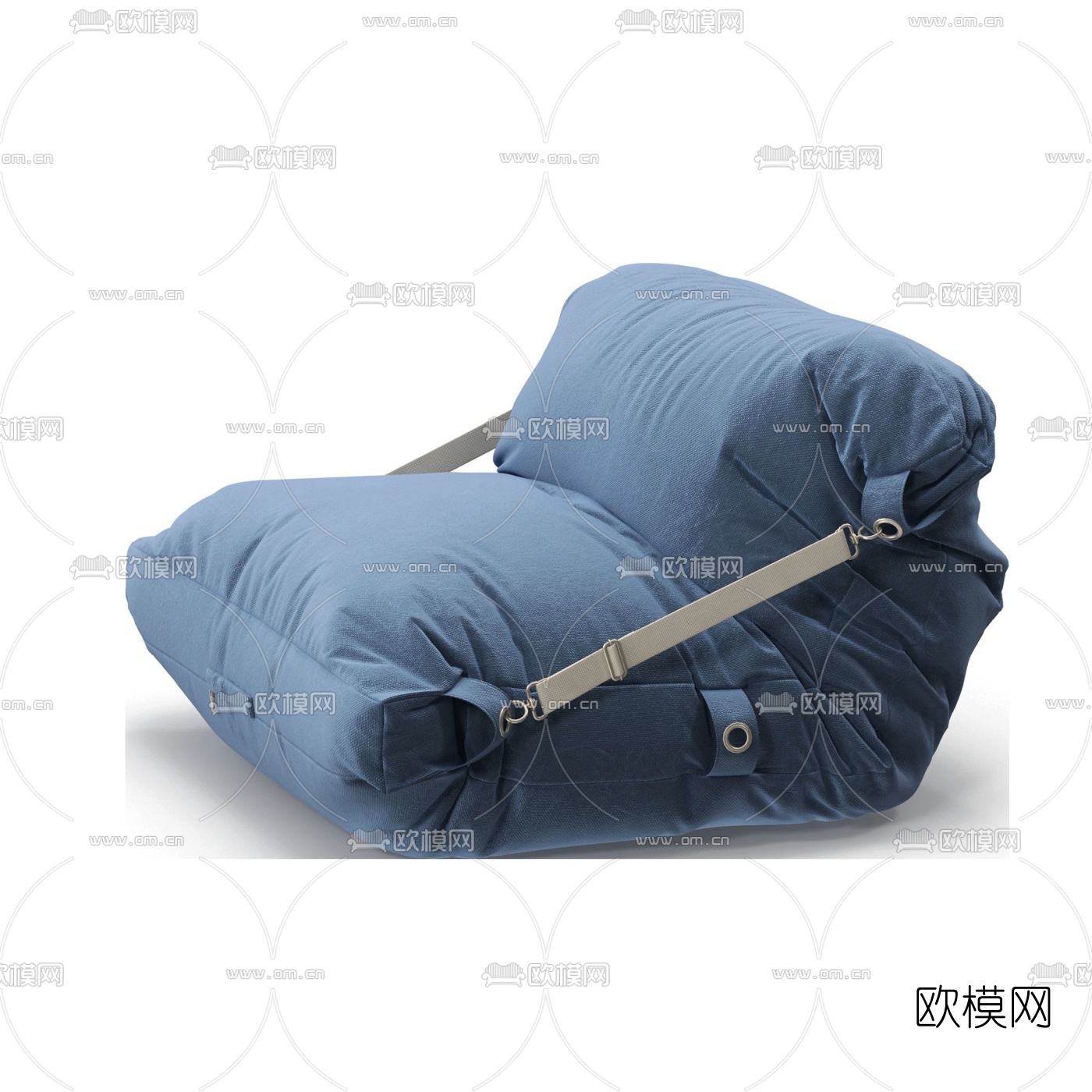 现代布艺懒人沙发3d模型