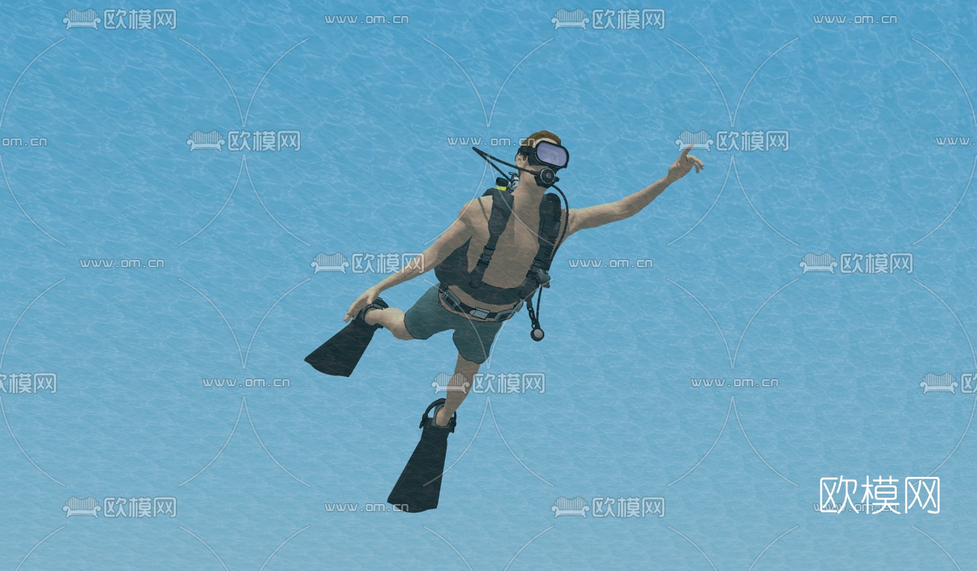 现代潜水员免费su模型下载