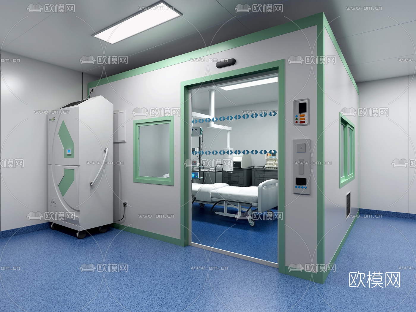 现代护理病房医疗器械3D模型-免费3dmax模型库-欧模网