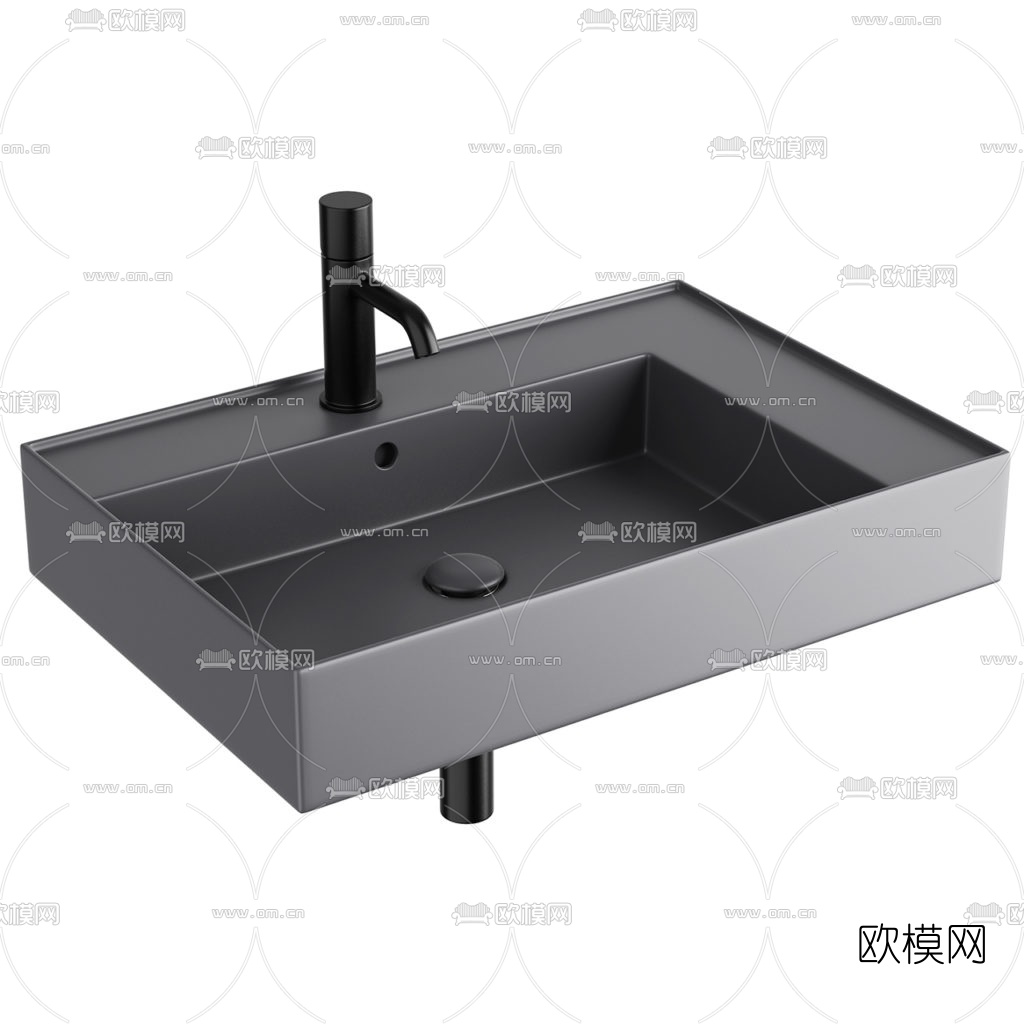 现代洗手盆台盆3d模型