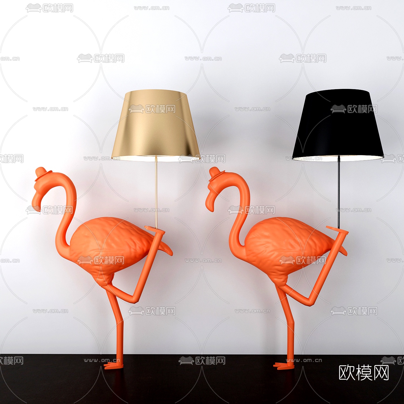 现代个性落地灯3d模型下载