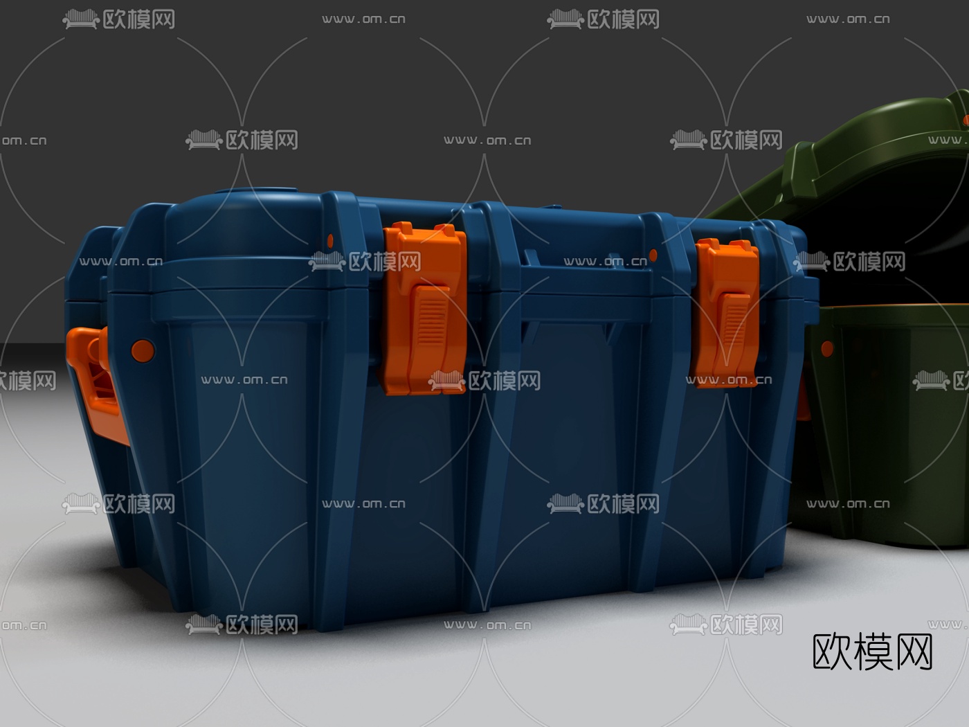 现代工具箱3d模型下载（渲染图2）