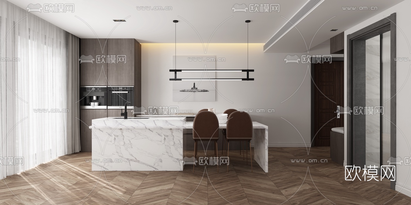 现代蛋糕店3d模型