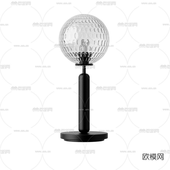 FLOS 玻璃球形台灯3d模型下载