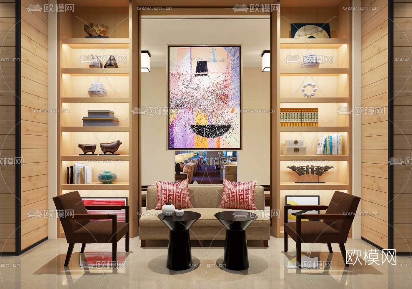 Richard Beard Architects设计 现代休闲沙发组合3d模型