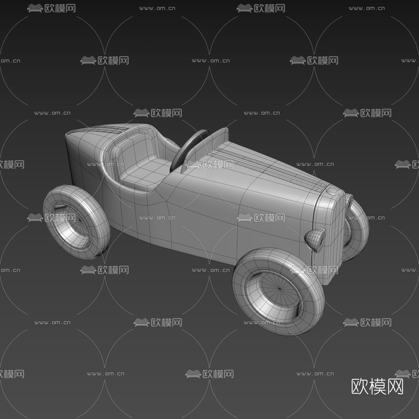 现代儿童玩具车3d模型