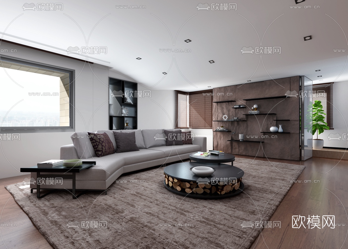 唐忠汉设计 现代客厅3D模型