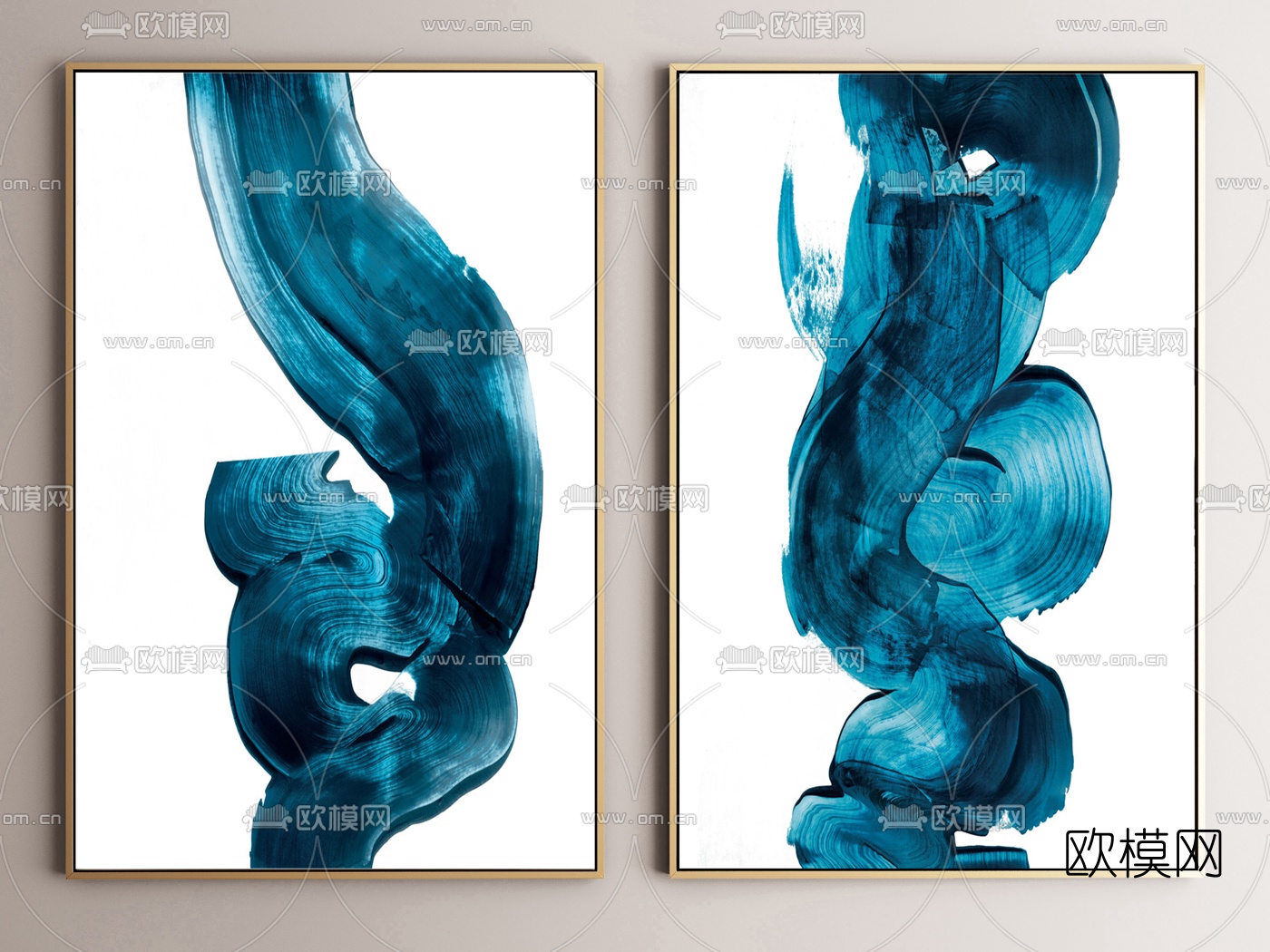 现代装饰画3d模型