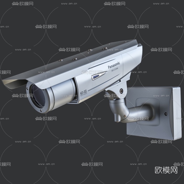 现代松下监控摄像头3D模型