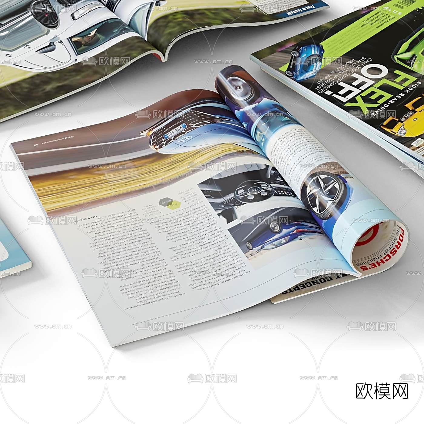 现代书本杂志书籍3d模型下载（渲染图3）