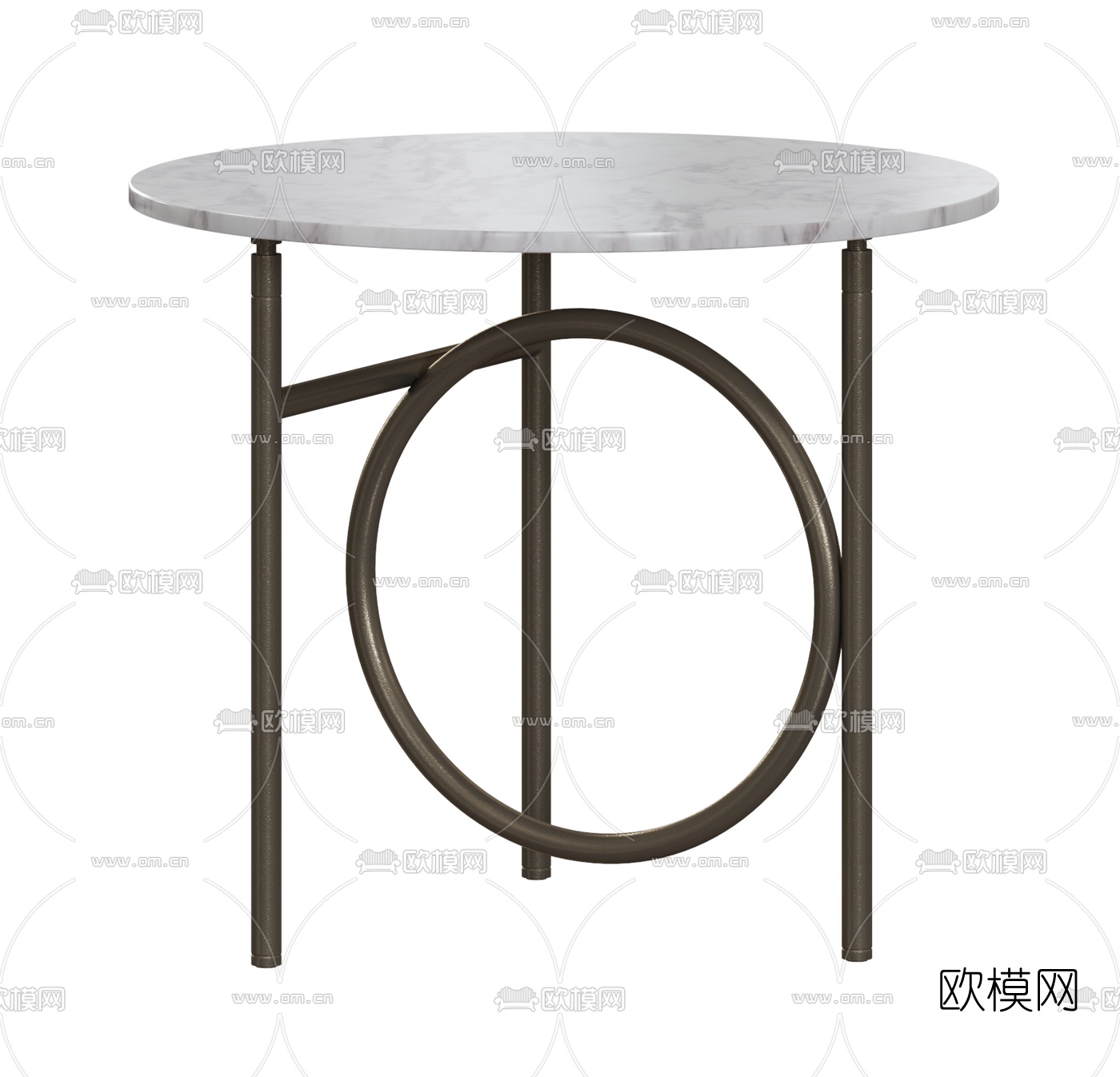 Minotti现代圆几茶几组合3d模型下载（渲染图1）