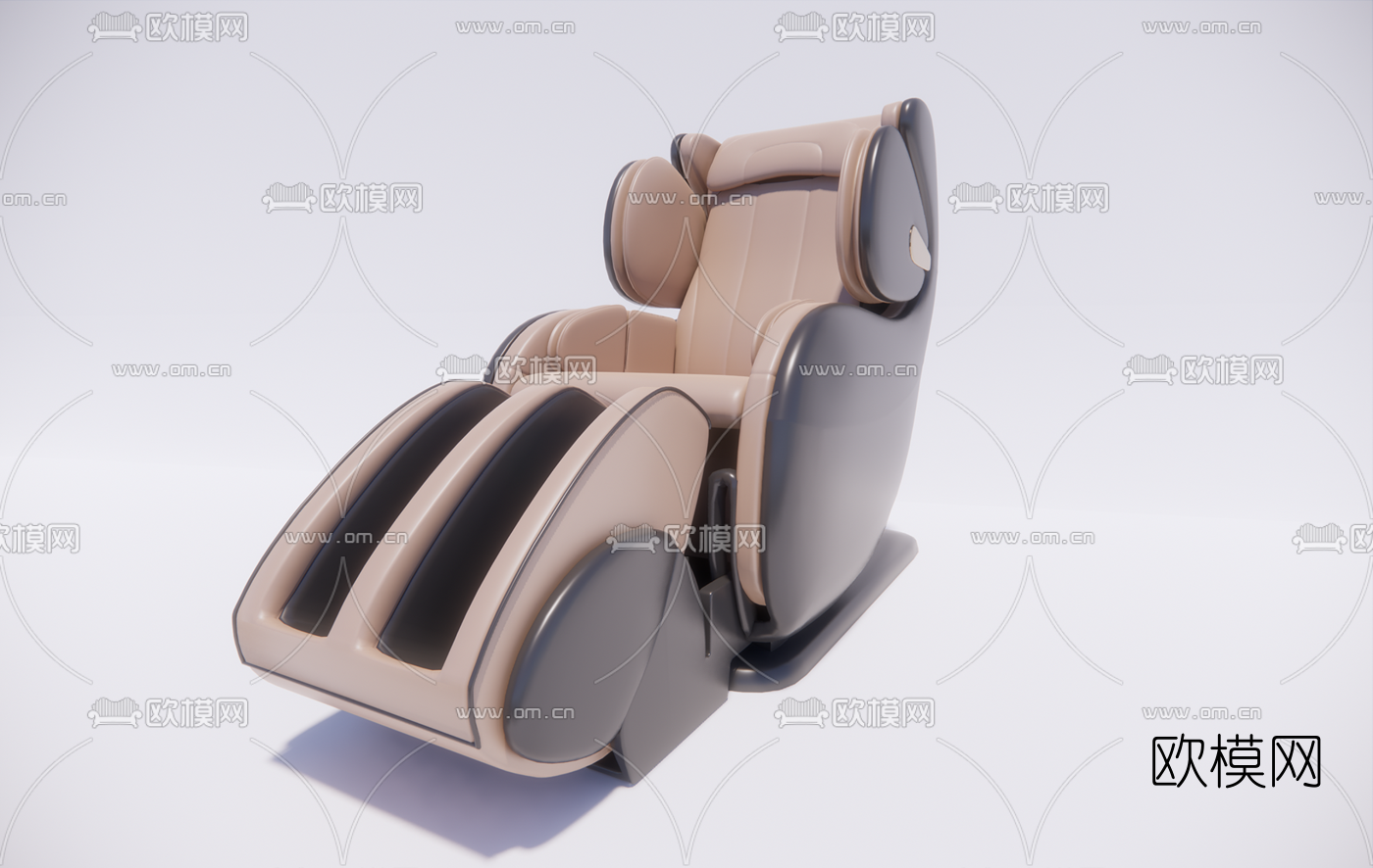 现代按摩椅su模型下载（渲染图1）