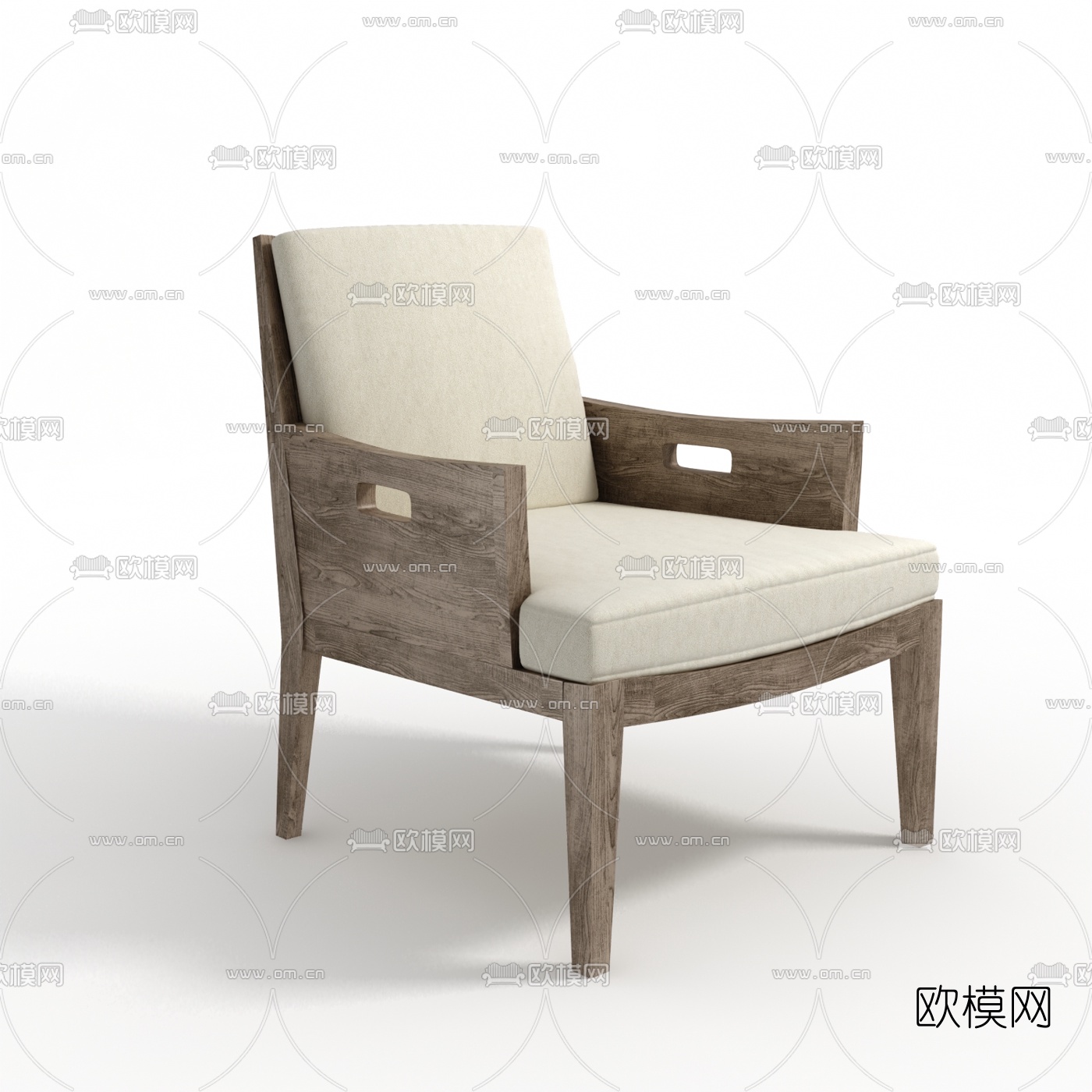 现代单椅3d模型下载（渲染图4）