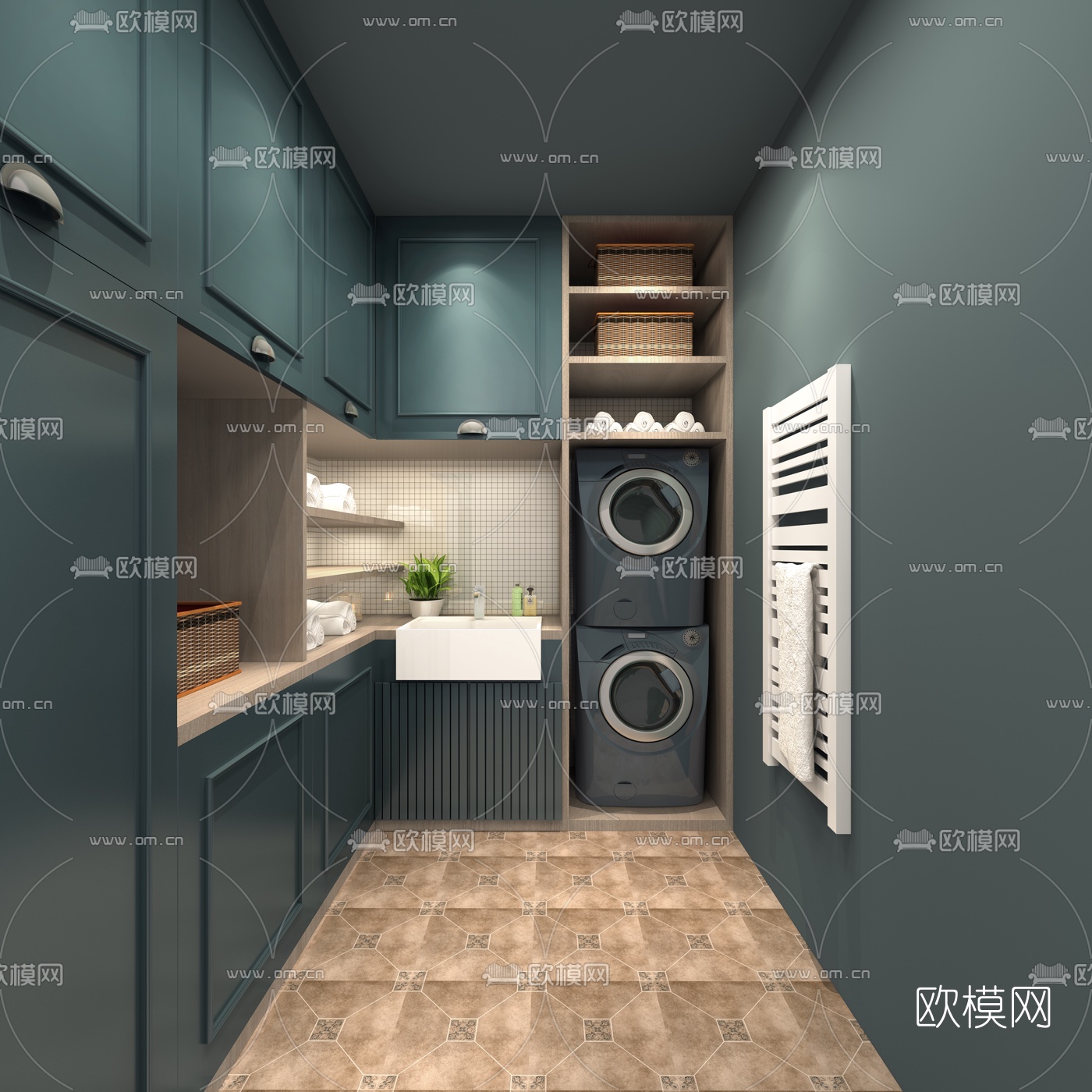 北欧洗衣房3d模型