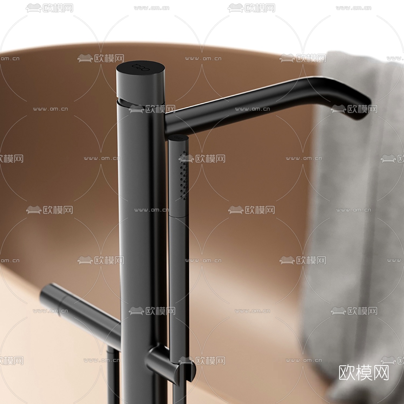 现代浴缸3d模型