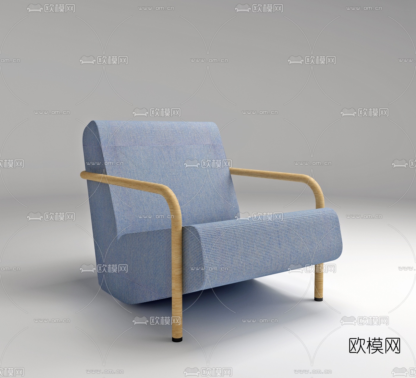 意大利PORRO品牌 北欧布艺休闲沙发3d模型