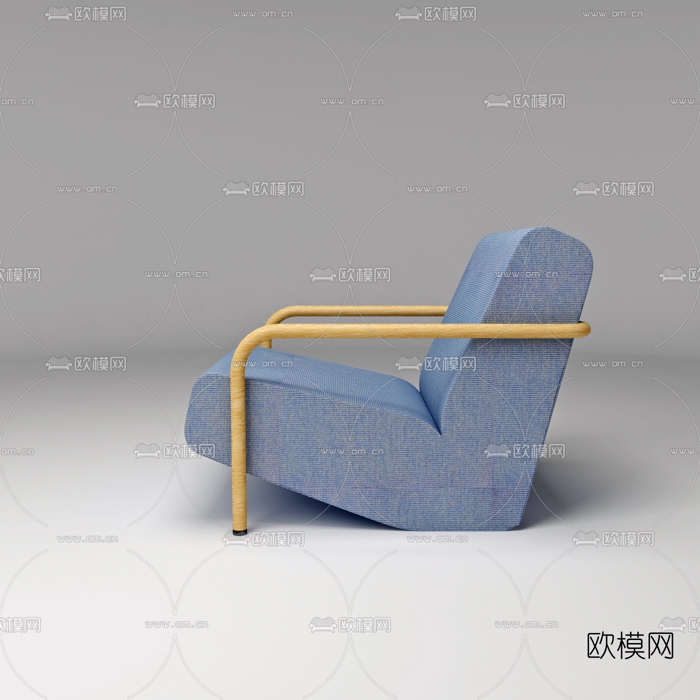 意大利PORRO品牌 北欧布艺休闲沙发3d模型