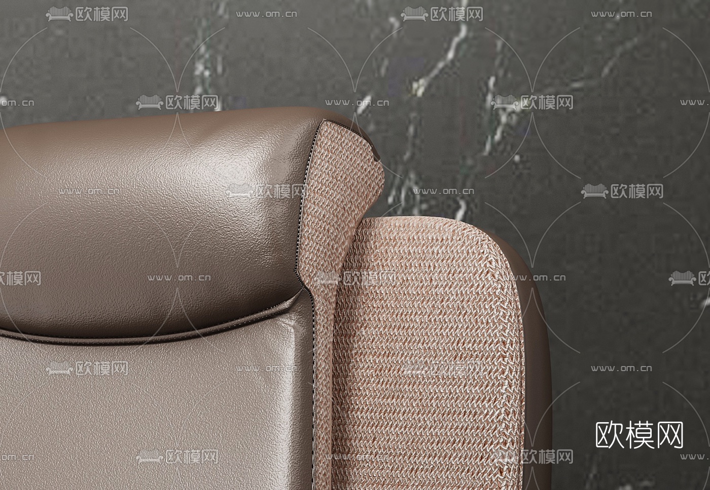SAN MARCO品牌 PURISSIMO现代皮革转椅3D模型