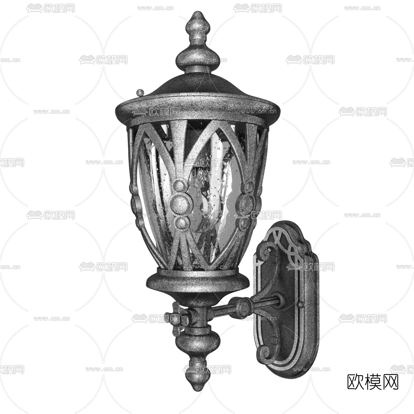 欧式金属路灯3d模型