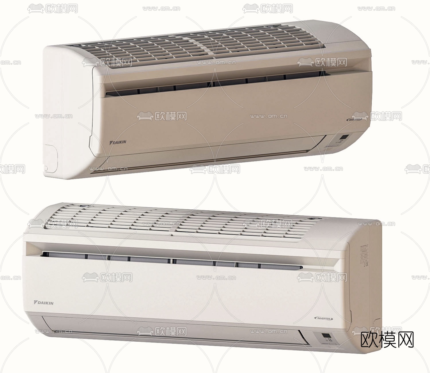 现代挂式空调3d模型