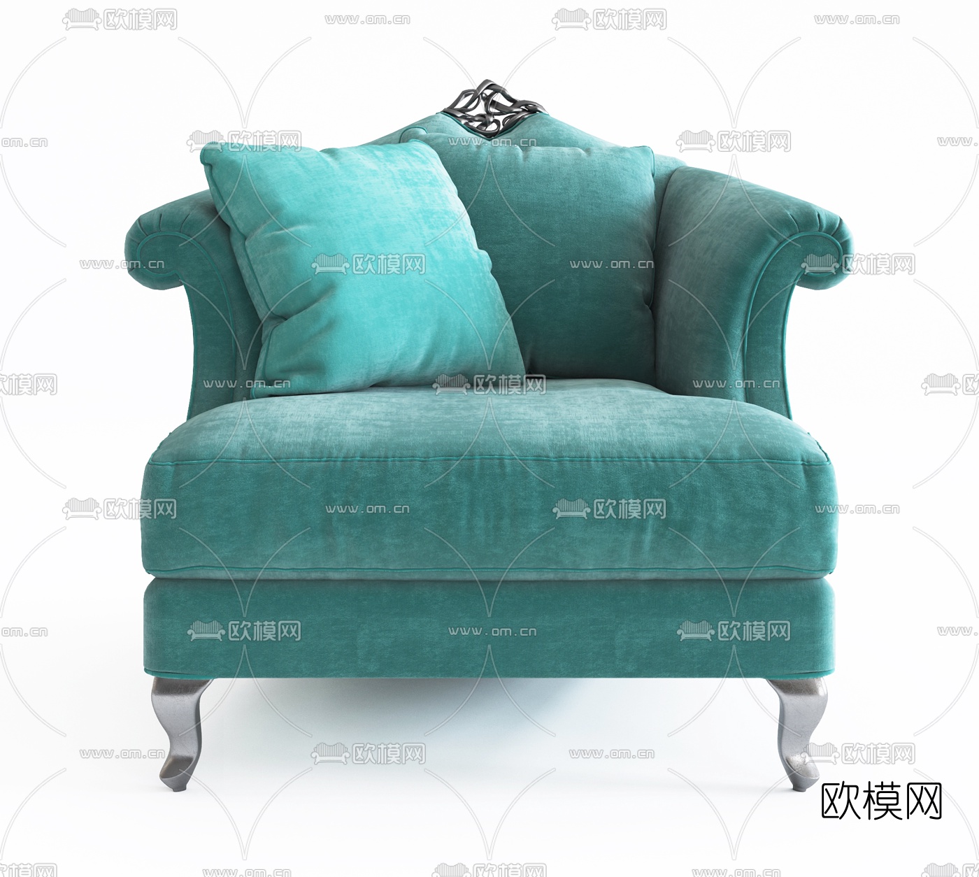 简欧ChristopherGuy沙发椅组合3D模型下载（渲染图5）