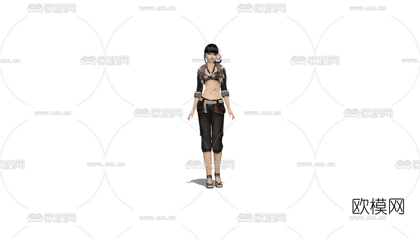 现代人物免费su模型下载