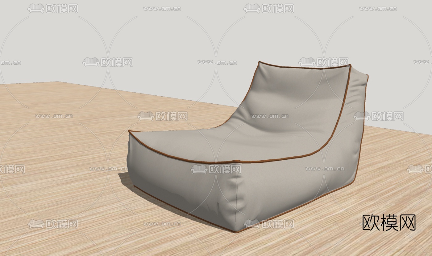 现代懒人沙发免费su模型下载