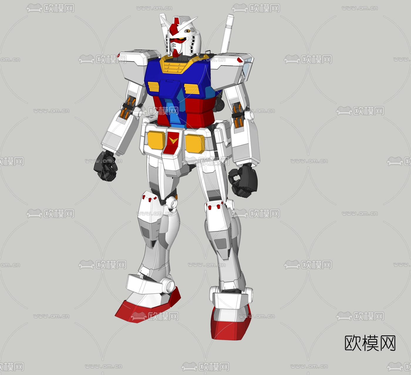 现代机器人su模型下载