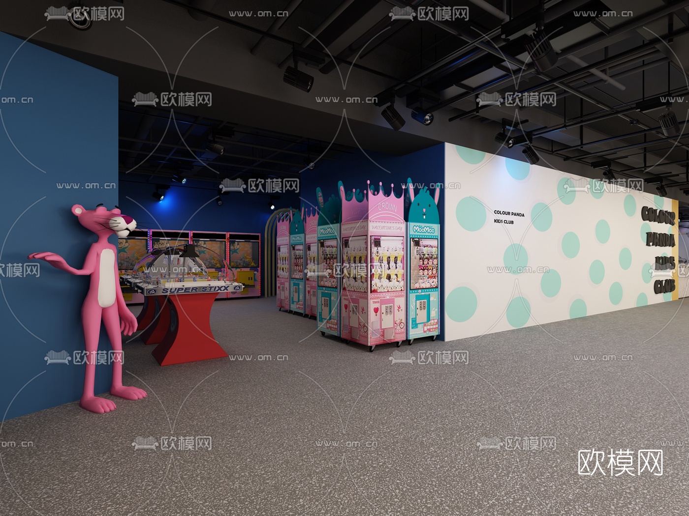 北欧儿童游戏活动区3d模型下载（渲染图8）