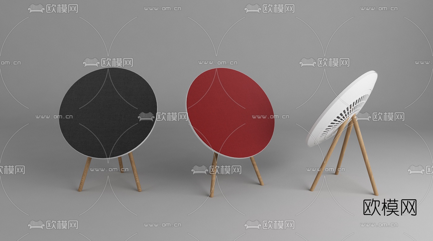 北欧音响组合3d模型