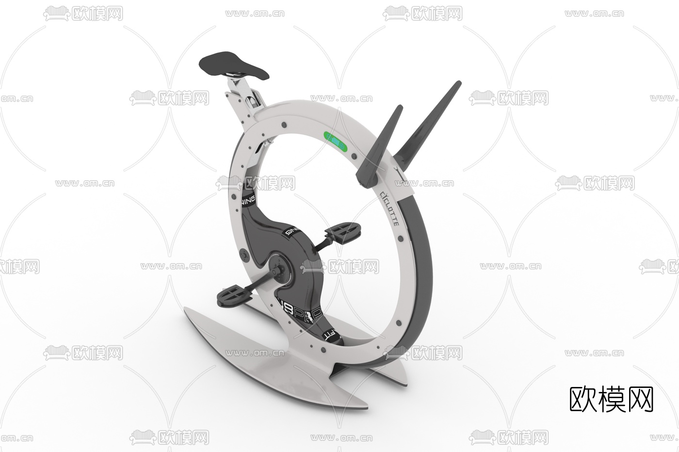 后现代动感单车3d模型下载