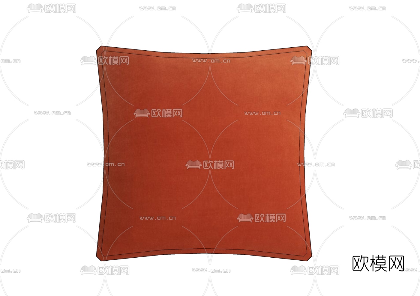 现代布艺抱枕免费su模型下载