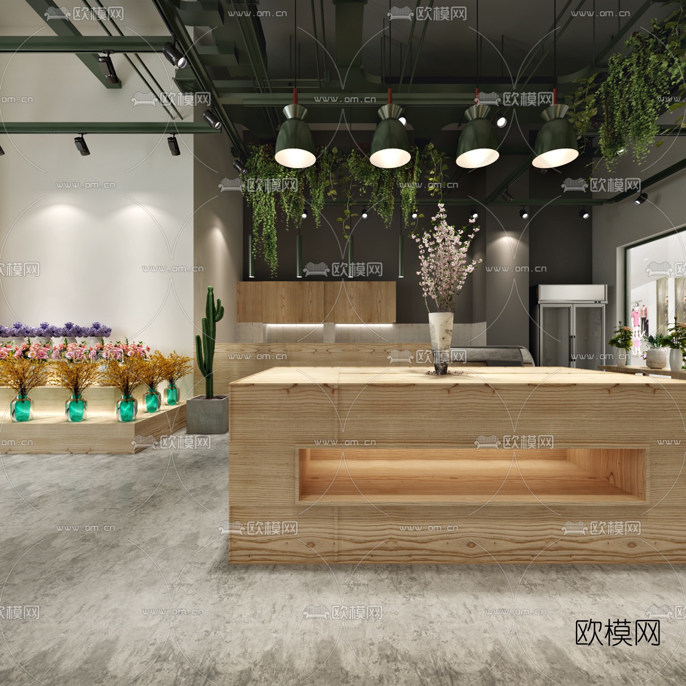 现代花店3d模型下载（渲染图3）