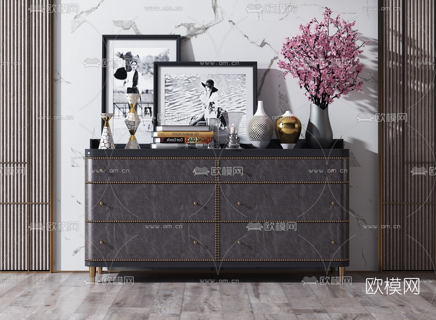 后现代边柜3d模型下载